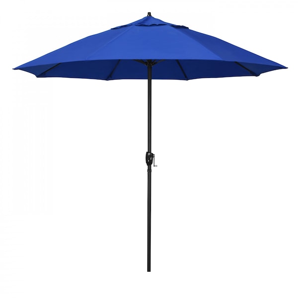 California Umbrella 9' Bronze Aluminum Market Patio Umbrella, Pacifica Pacific Blue 194061337578 - main